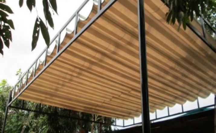 Mái Xếp Sân Vườn Mẫu 03